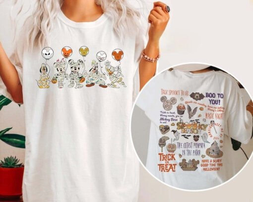 Disney Mummy T-Shirt, Disney Halloween Comfort Color Shirt, Mickey and Friends Halloween Shirt, Disney Balloon Shirt, Disneyland Trip Shirt