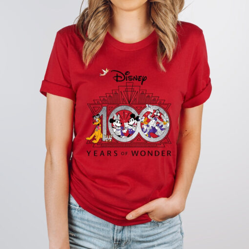 Disney 100 Years Of Wonder Shirt, Walt Disney T-shirt, Disneyland 2023 Trip 100th Anniversary, Disney 100 Outfits