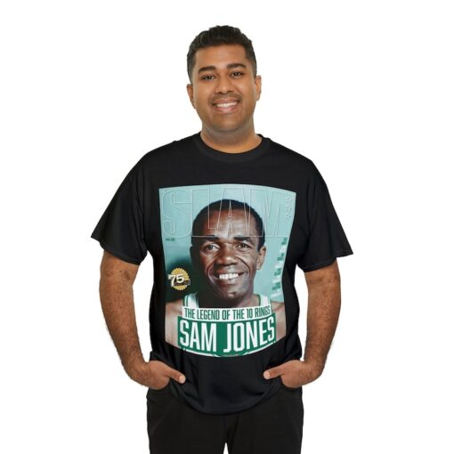 Sam Jones Boston Celtics NBA Slam Cover Tee Shirt