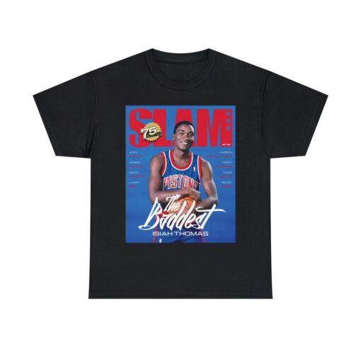 Isaiah Thomas Detroit Pistons NBA Slam Cover Tee Shirt