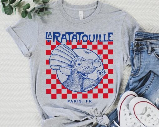 Disney Pixar Ratatouille Remy Paris Anyone Can Cook Retro Shirt, Remy's Ratatouille Adventure Tee