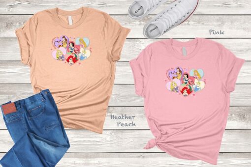 Happy Valentine Day Shirt, Disney Princess Shirt, Princess Character Shirt, Princess Shirt, Disney Matching Shirt, Disney Vacation Shirt