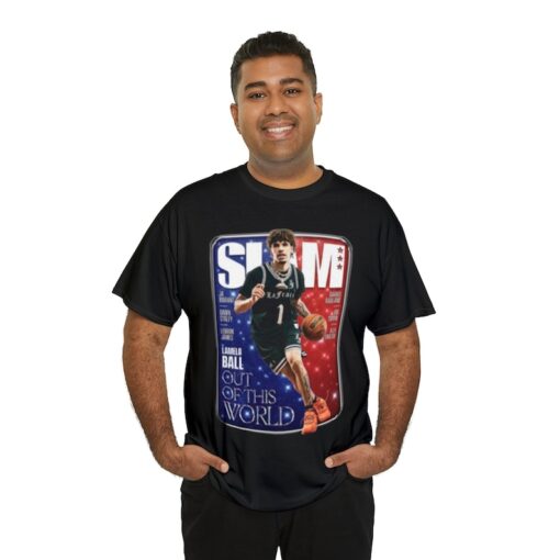 LaMelo Ball Charlotte Hornets NBA Slam Cover Tee Shirt