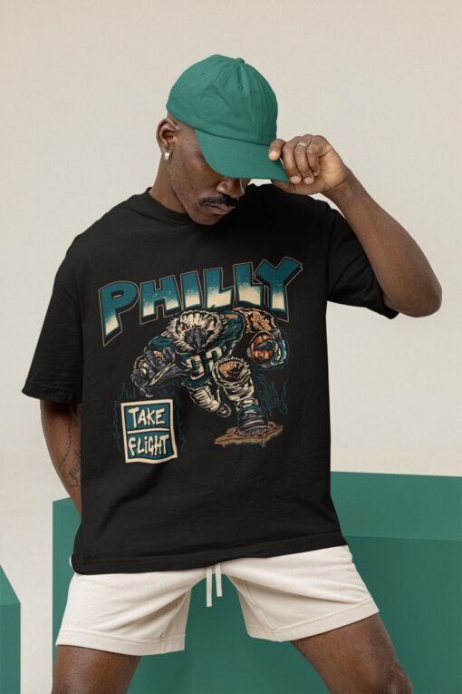 Philadelphia Football T Shirt | Vintage Philadelphia Graphic T-Shirt