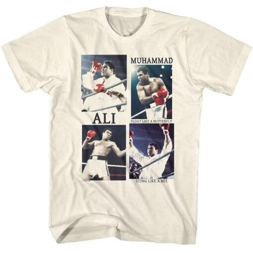 Muhammad Ali Float like a Butterfly Sting like a Bee Natural Shirt