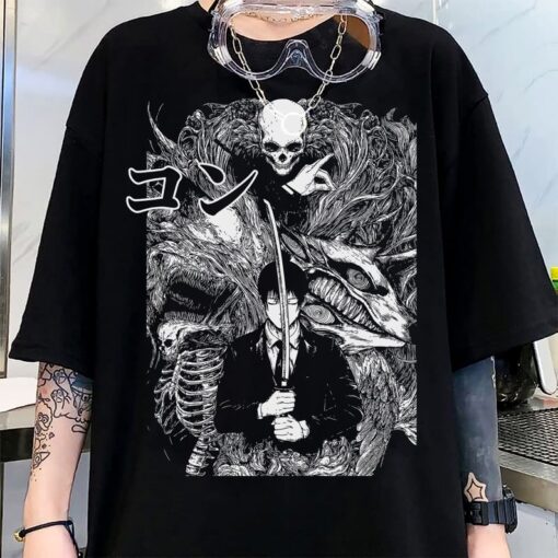 Aki Hand Sign Shirt, Chainsaw Devil Shirt, Power Shirt, Manga Shirt, Streetwear Shirt, Aki Hayakawa Kon Shirt