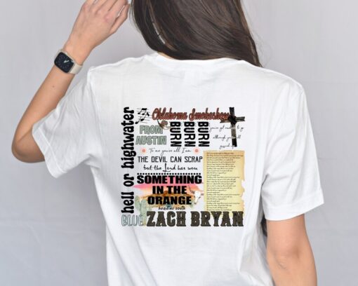 American Heartbreak Album Cover Printed Front And Back Shirt, Zach Bryan 90s Rap Hoodie, Zach Bryan Album Merch