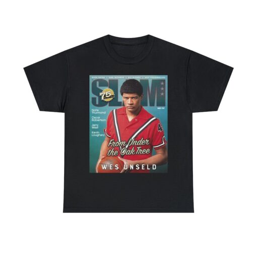 Wes Unseld Washington Wizards Bullets NBA Slam Cover Tee Shirt