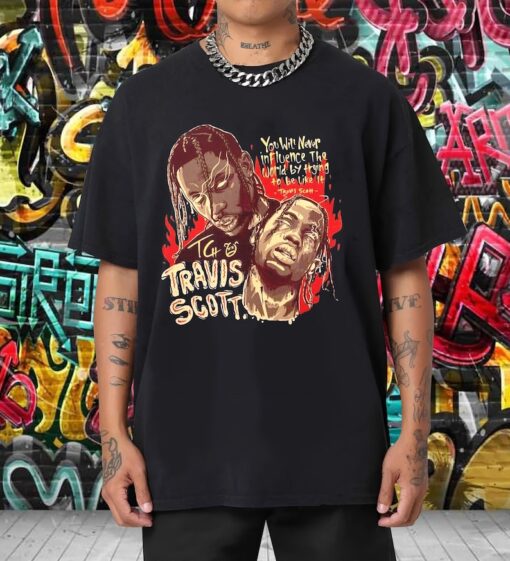 Vintage 90s Bootleg Style Travis Scott T-Shirt | Travis Scott Shirt | Oversized Unisex Retro Tee