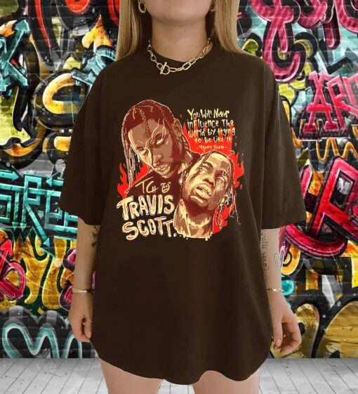 Vintage 90s Bootleg Style Travis Scott T-Shirt | Travis Scott Shirt | Oversized Unisex Retro Tee