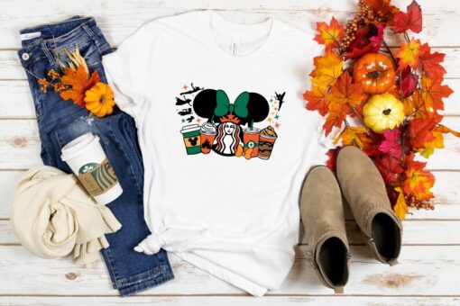 Disney Thanksgiving Shirt, Disney Thanksgiving T-shirt, Minnie Ear Thanksgiving Shirt, Disney Coffee Shirt