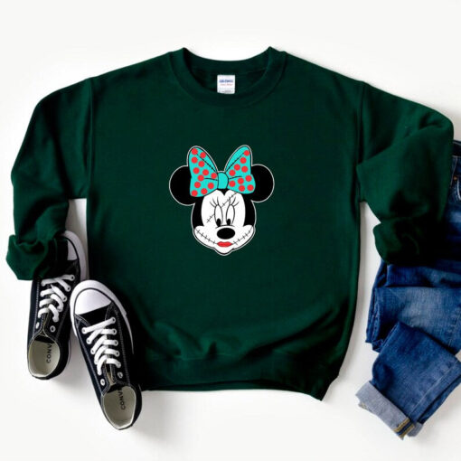 Disney Minnie Joker Sweatshirt, Vintage Minnie Mouse Sweater, Mickey Minnie Shirt, Disneyland Mickey Shirt