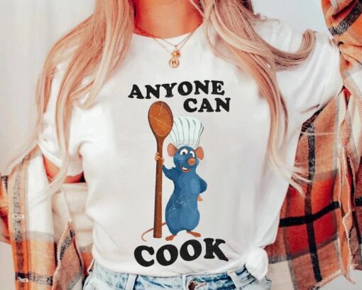 Remy Mouse Ratatouille Anyone Can Cook Shirt, Disney Little Mouse Chef Tee, Disney Birthday