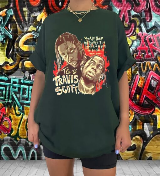 Vintage 90s Bootleg Style Travis Scott T-Shirt | Travis Scott Shirt | Oversized Unisex Retro Tee