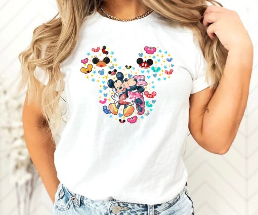 Mickey and Minnie Shirt, Mickey Ears Shirt, Disney Shirt, Disney Birthday Shirt,Disneyland Shirt, Disney Valentine Shirt, Disneyworld Shirt