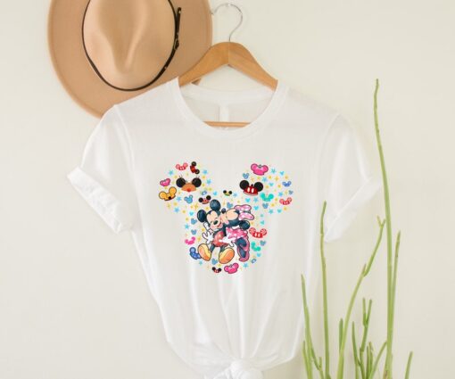 Mickey and Minnie Shirt, Mickey Ears Shirt, Disney Shirt, Disney Birthday Shirt,Disneyland Shirt, Disney Valentine Shirt, Disneyworld Shirt