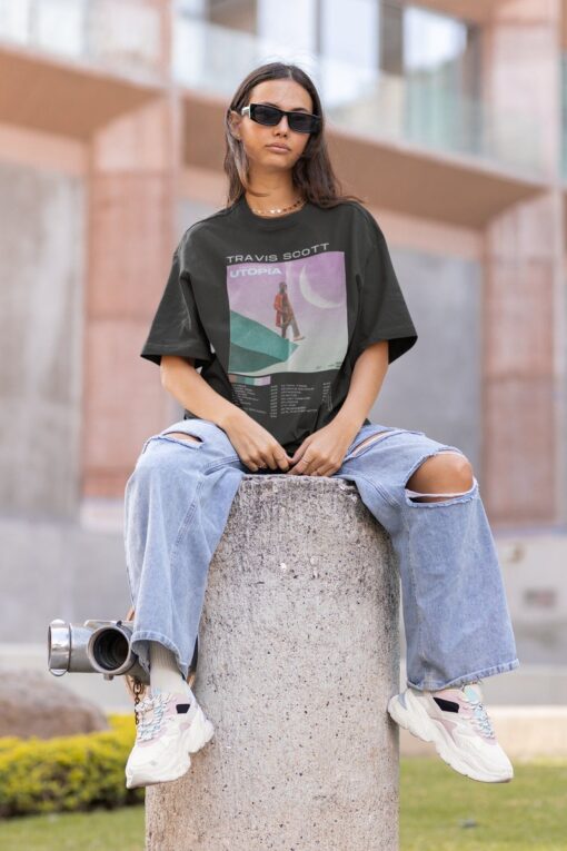 TRAVIS SCOTT Utopia vintage y2k Bootleg inspired tee, 100% Cotton Unisex tee