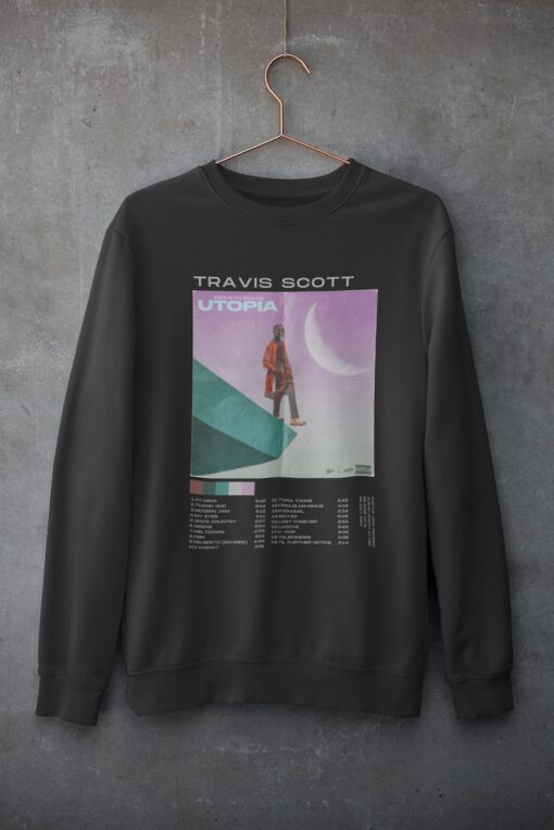 Travis Scott Utopia Album Bootleg Merch Sweatshirt - Vintage y2k Style