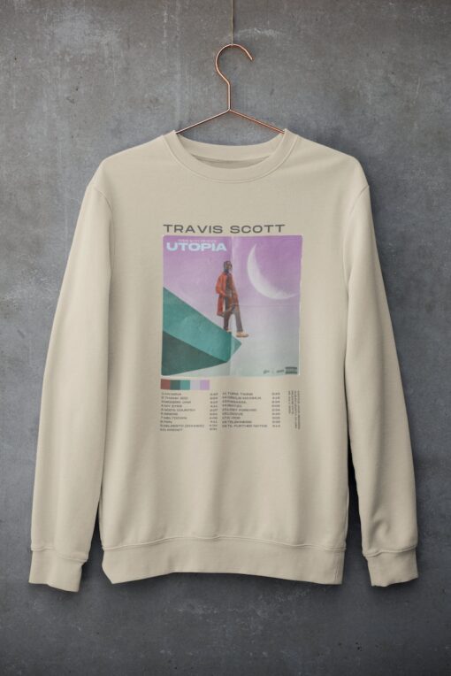 Travis Scott Utopia Album Bootleg Merch Sweatshirt - Vintage y2k Style