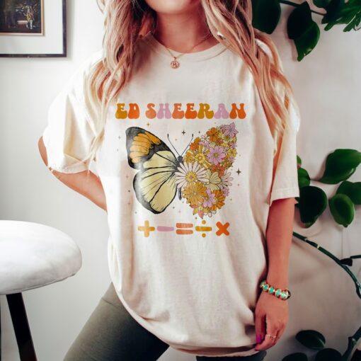 Ed Sheeran Butterfly Shirt | Ed Sheeran Concert | 2023 Concert Shirt | Ed Sheeran Gift For Fans