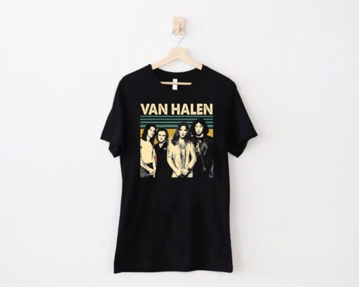 Van Halen Vintage T-Shirt, Van Halen Shirt, Concert Shirts, Gift Shirt For Friends And Family