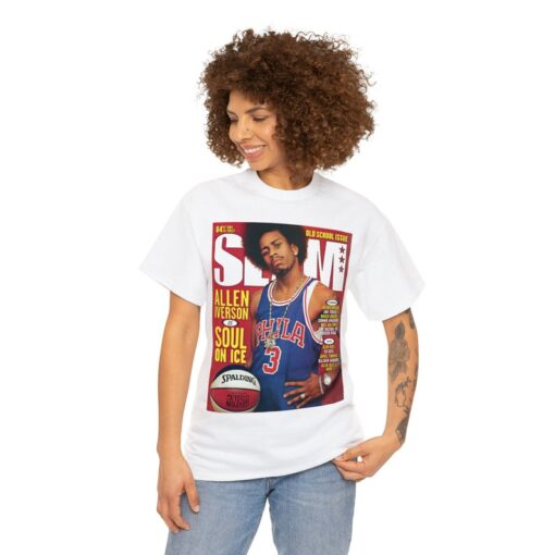 Slam Cover Tee Shirt Philadelphia 76ers Allen Iverson