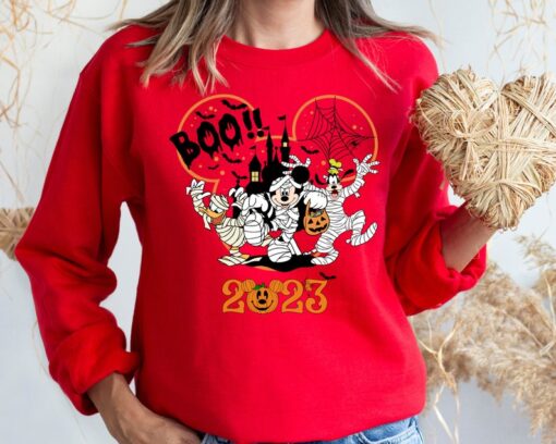 Disney Halloween 2023 Sweatshirt, Disney Halloween Matching Hoodie, Disney Family Shirt, Mickey Minnie and Friends Shirt