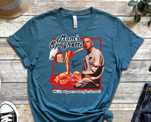 Moms Spaghetti, Eminem Shirt, Spaghetti Shirt, Italian Food Shirt, Italian Enjoyer Tee, Gen Z Humor, gen Z Shirt