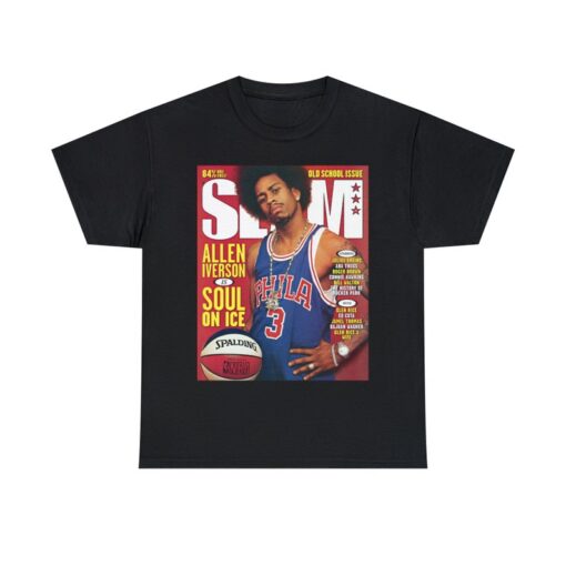 Slam Cover Tee Shirt Philadelphia 76ers Allen Iverson