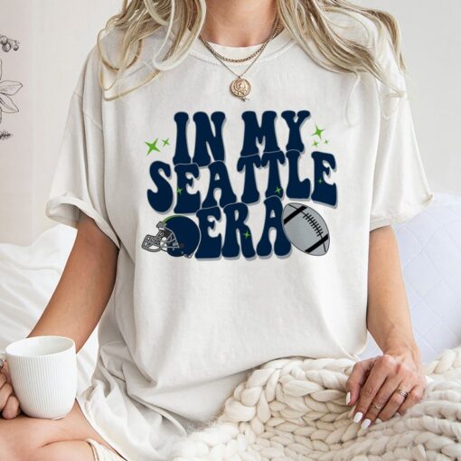 In My Seattle Era Sweatshirt, Vintage Seattle Football Sweatshirt, Seattle Football Hoodie, Vintage Football Fan Shirt