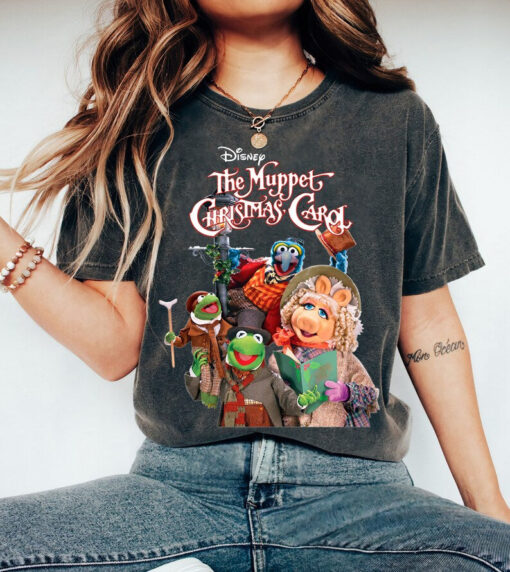 Disney The Muppet Christmas Carol Shirt, Kermit Miss Piggy Gonzo Tee, Christmas Vibes Sweatshirt