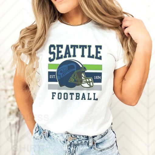 Seattle Football Shirt, Vintage Seattle Football Shirt, Seattle Tee, Retro Seattle Football, Seattle Football Fan Shirt