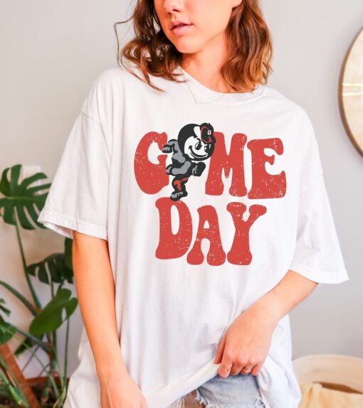 Game Day Shirt Retro Ohio Graphic Design shirt Distressed Bella Canvas T-shirt Football Fan Apparel College Gift Cute