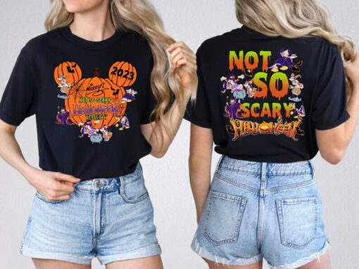 Disney Mickey's Not So Scary Halloween Party 2023 Shirt Mickey Pumpkin Halloween T Shirt Disney Halloween Matching Shirt Disney Squad Shirt