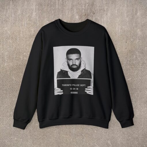 Drake Mugshot Sweatshirt, Hip Hop Clothing, Unisex, Rap Music Merch