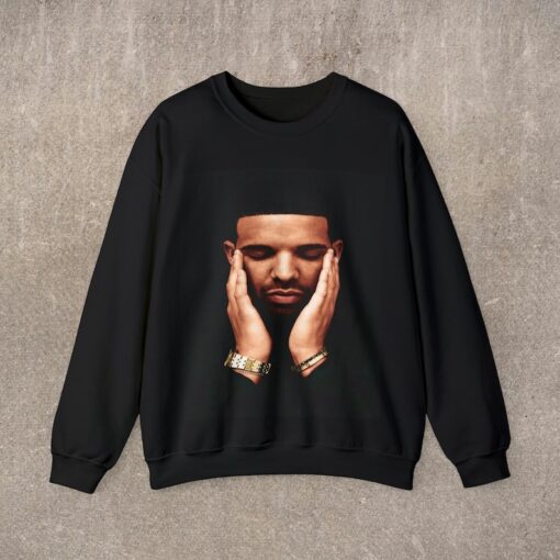 Hip Hop Crewneck Sweatshirt, Drake Rapper, Unisex, Adult Size, Rap Music Merch