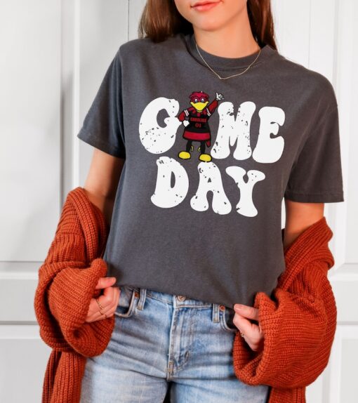 Game Day Shirt Retro South Carolina, Graphic Design shirt Distressed Bella Canvas Tshirt Football