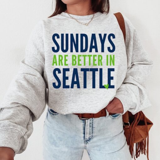 Custom Football Sweatshirt | Seattle Football, Seattle Sweatshirt, Football Shirt, Seattle Fan Gift, Football Gift