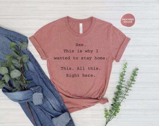 See This Is Why I Wanted To Stay Home This All This Right Here Shirt, Funny Shirts For Work, Unisex Graphic Tee