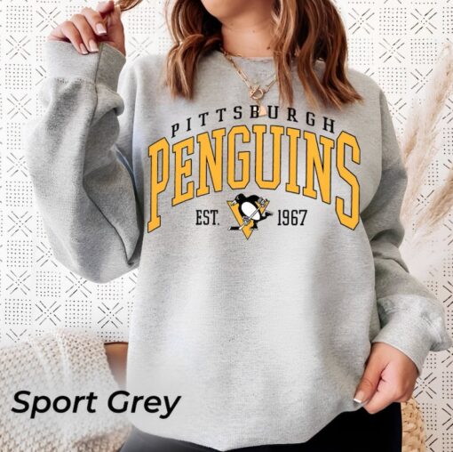 Vintage Vintage Sweatshirt, Pittsburgh Penguins Shirt, Penguins Tee, Hockey Sweatshirt, Hockey Fan Shirt