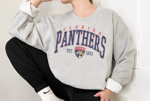 Vintage Florida Panthers Sweatshirt, Panthers Tee, Hockey Sweatshirt, College Sweater, Hockey Fan Shirt