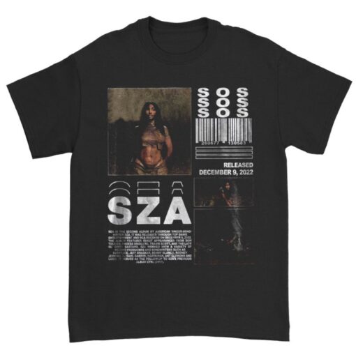 SZA SOS Album Shirt, Sza New Album Aesthetic T-Shirt, Music RnB Singer Rapper Shirt, Gift For Fans, Concert Shirt