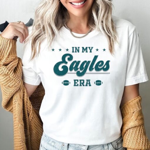 In My Eagles Era Shirt, Cute Womens Philadelphia Eagles TShirt, Women's Eagles Football Tee, Taylor Swift NFL Eras Tee