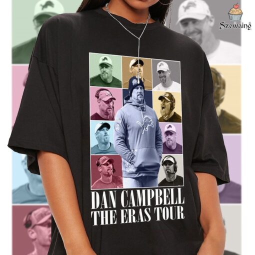 Dan Campbell The Eras Tour Fan Shirt, Football Shirt, Game Day Shirt, Vintage 90's Shirt, Unisex, 90s Graphic Tee