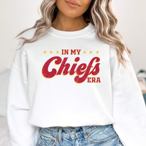 In My Chiefs Era Sweatshirt, Swift Kelce Football Sweatshirt, Womens Chiefs Sweatshirt, Football Swift Sweatshirt