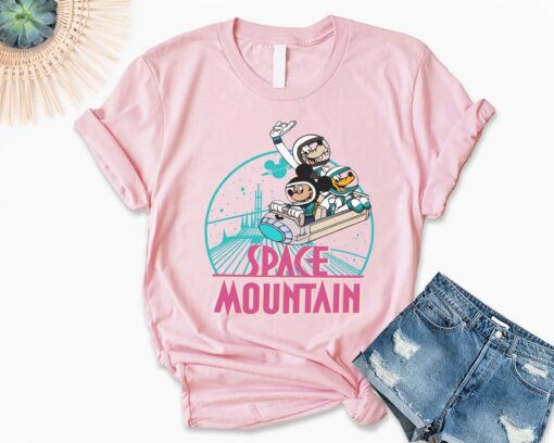 Vintage Disney Space Mountain Shirt, Disney Astronaut Shirt, Disneyworld Shirts, Walt Disney World Shirt