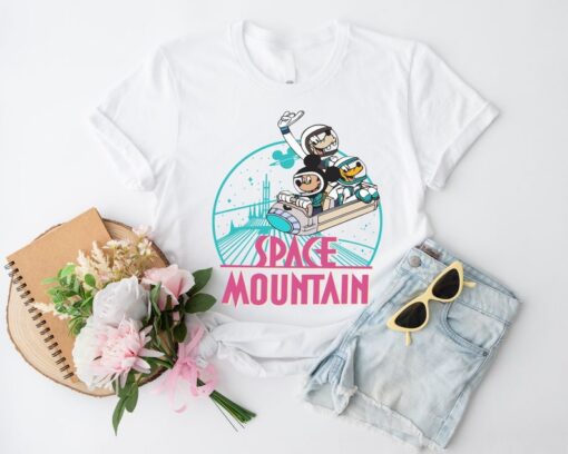 Vintage Disney Space Mountain Shirt, Disney Astronaut Shirt, Disneyworld Shirts, Walt Disney World Shirt