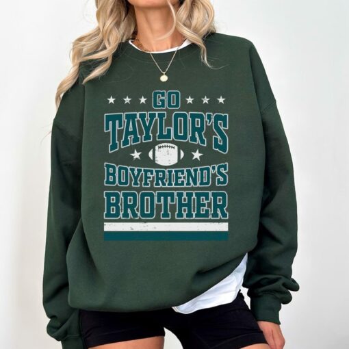 Go Taylor's Boyfriend's Brother Sweatshirt, Swift Kelce Eagles Crewneck