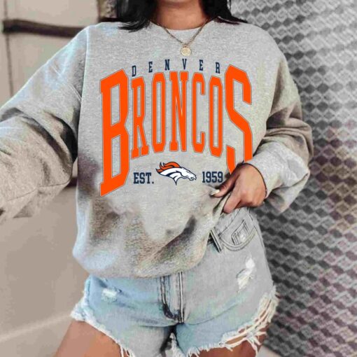 Vintage Denver Broncos Sweatshirt, Denver Broncos T-Shirt, Denver Broncos Crewneck, Denver Broncos Gift