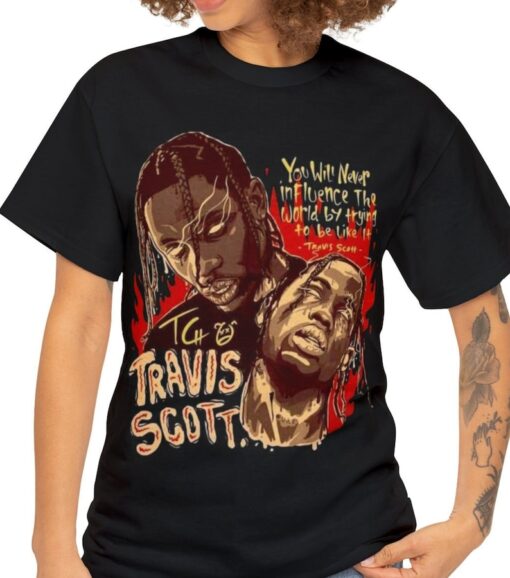 Travis Scott Shirt - Hip Hop Merch Shirt - Rap Merch shirt - Vintage 90s Tee - Retro 90 Unisex T-shirt - Travis Scott